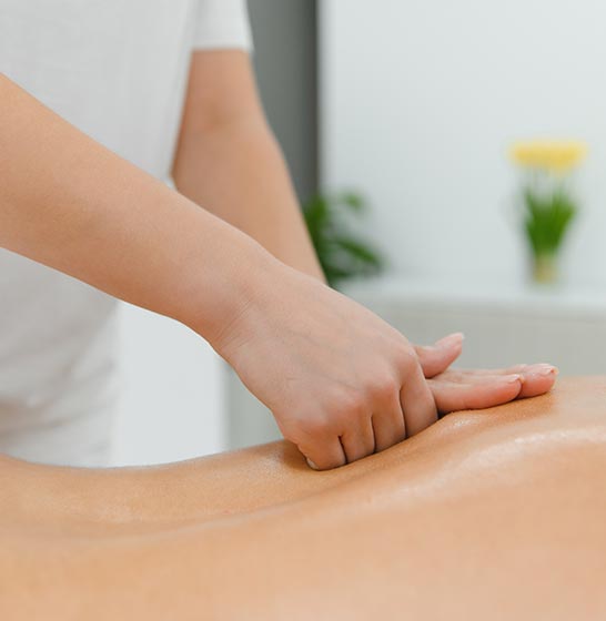 Massage-Therapie von Ärztin